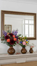 Hand-Turned Silanwali Wooden Vase Set (3-Piece) - Bras Inlay