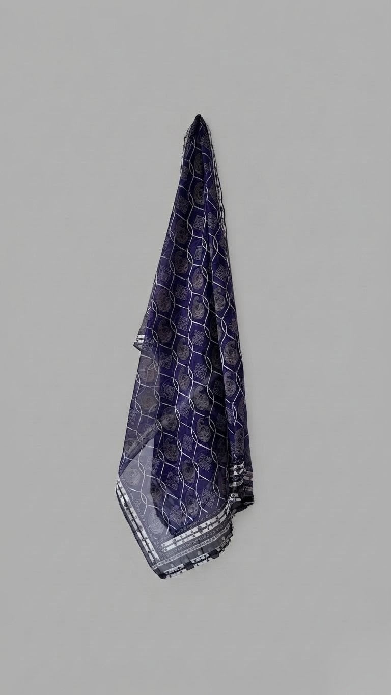 Handcrafted Sindhi Ajrak Block-Print Scarf / Shawl