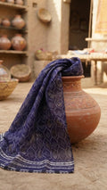 Handcrafted Sindhi Ajrak Block-Print Scarf / Shawl