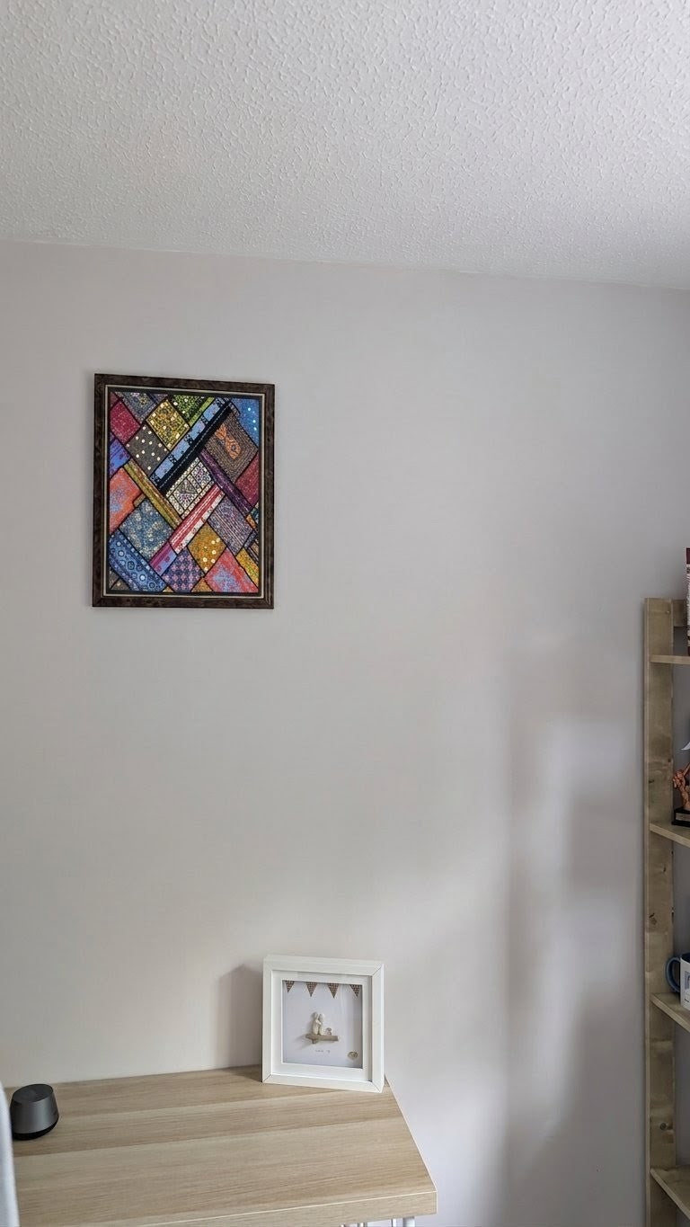 Handmade Sindhi Patchwork Decor | Traditional Multi-Color Work Tapestry 35" x 22"