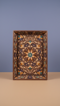 Hand-carved Walnut Serving Tray