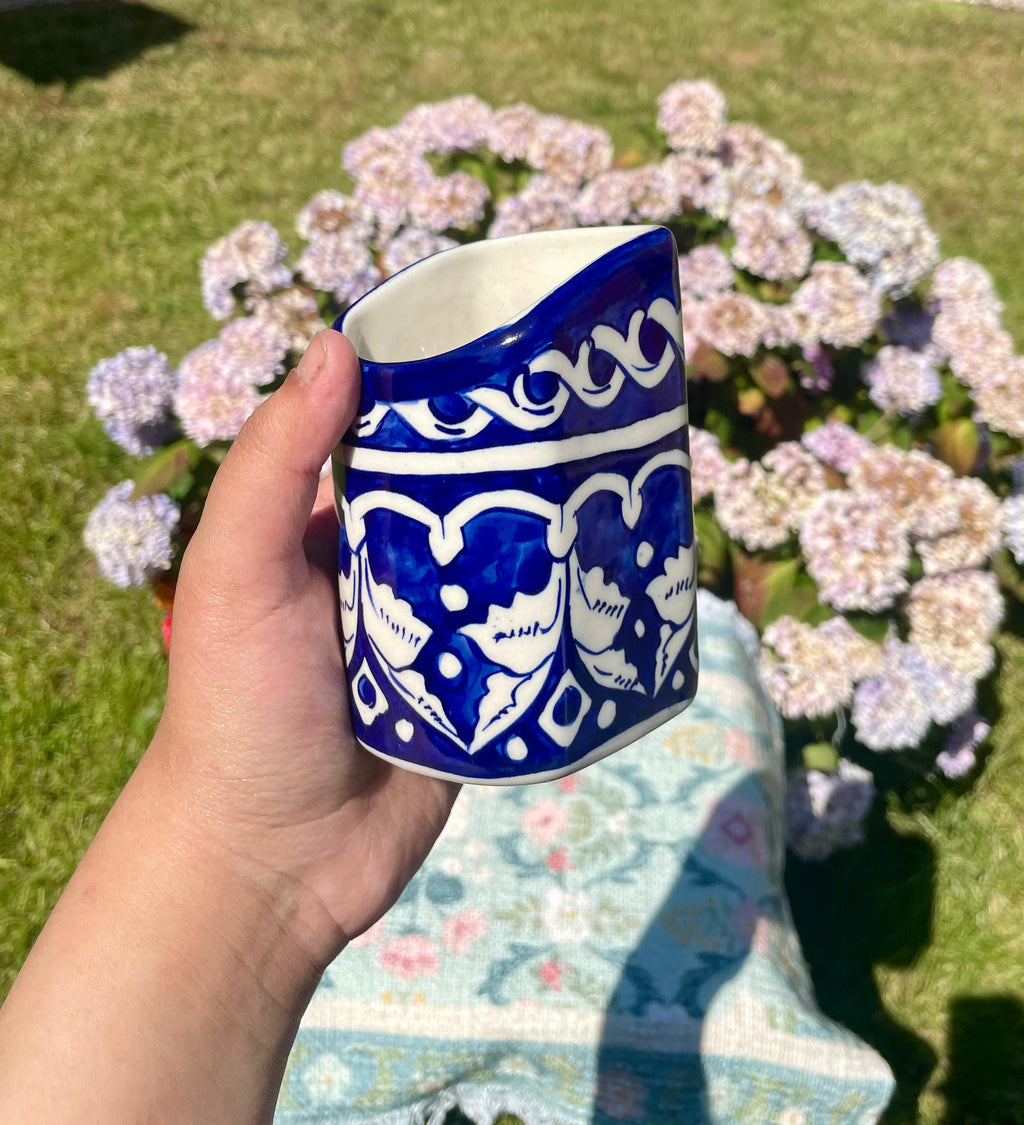 Handcrafted Multani Ceramic Small Pen Holder