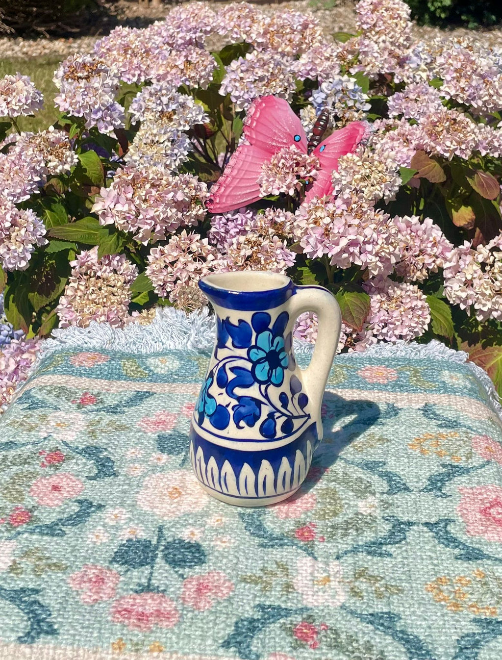 Handcrafted Multani Blue Pottery Ceramic Milk Creamer