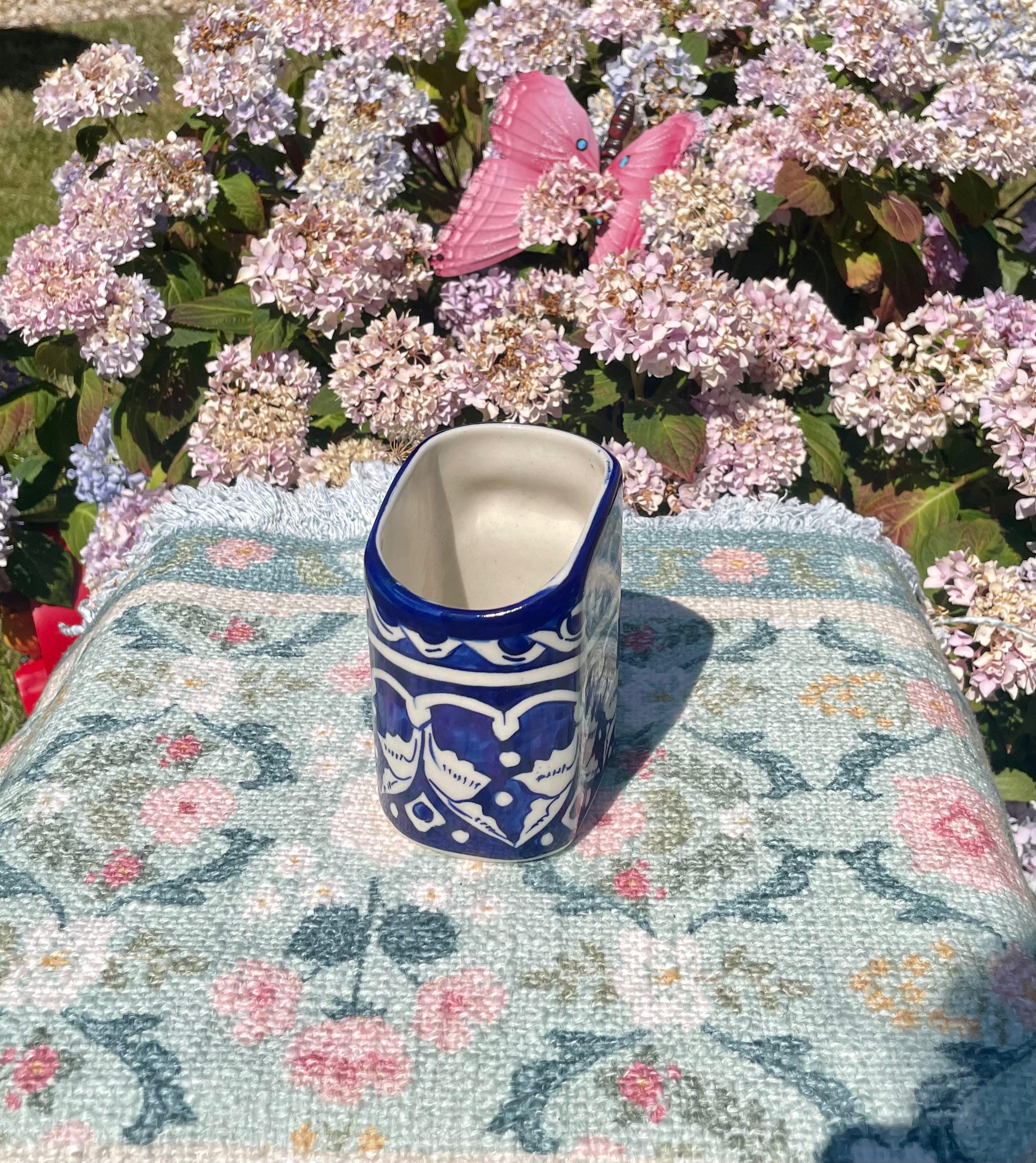 Handcrafted Multani Ceramic Small Pen Holder