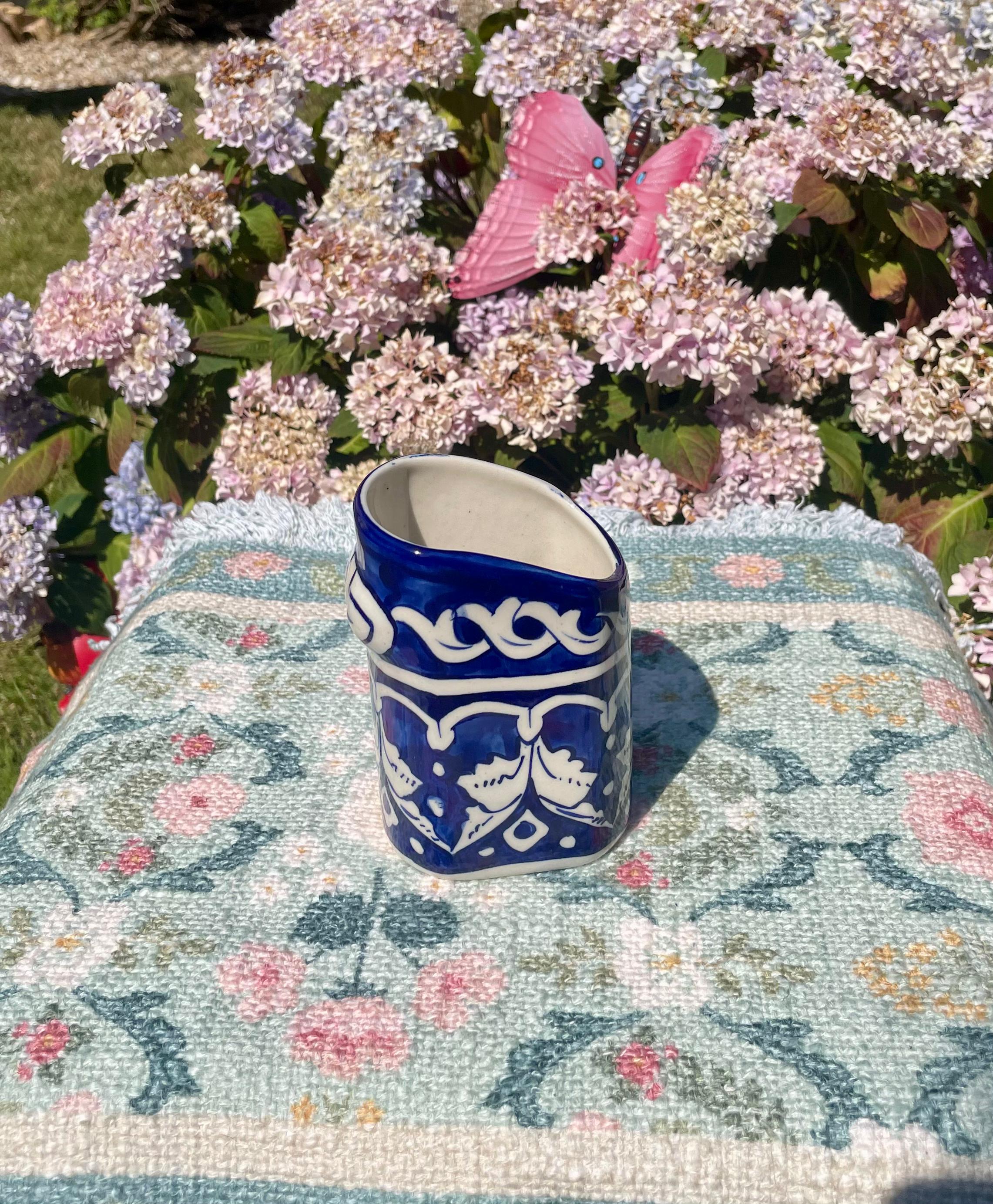 Handcrafted Multani Ceramic Small Pen Holder