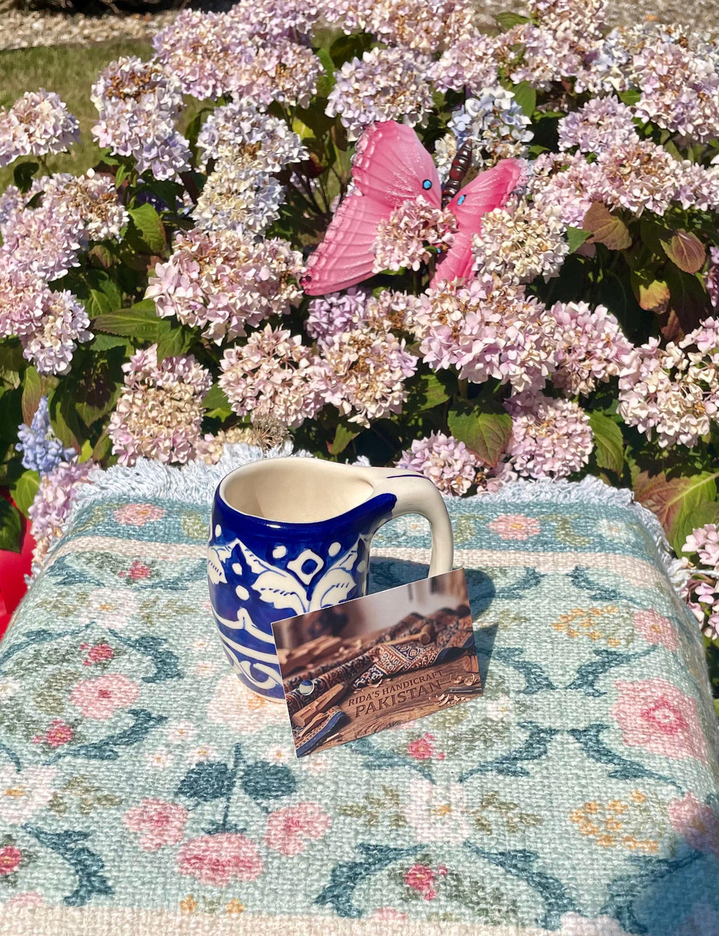 Handcrafted Multani Blue Pottery Ceramic Espresso Cup