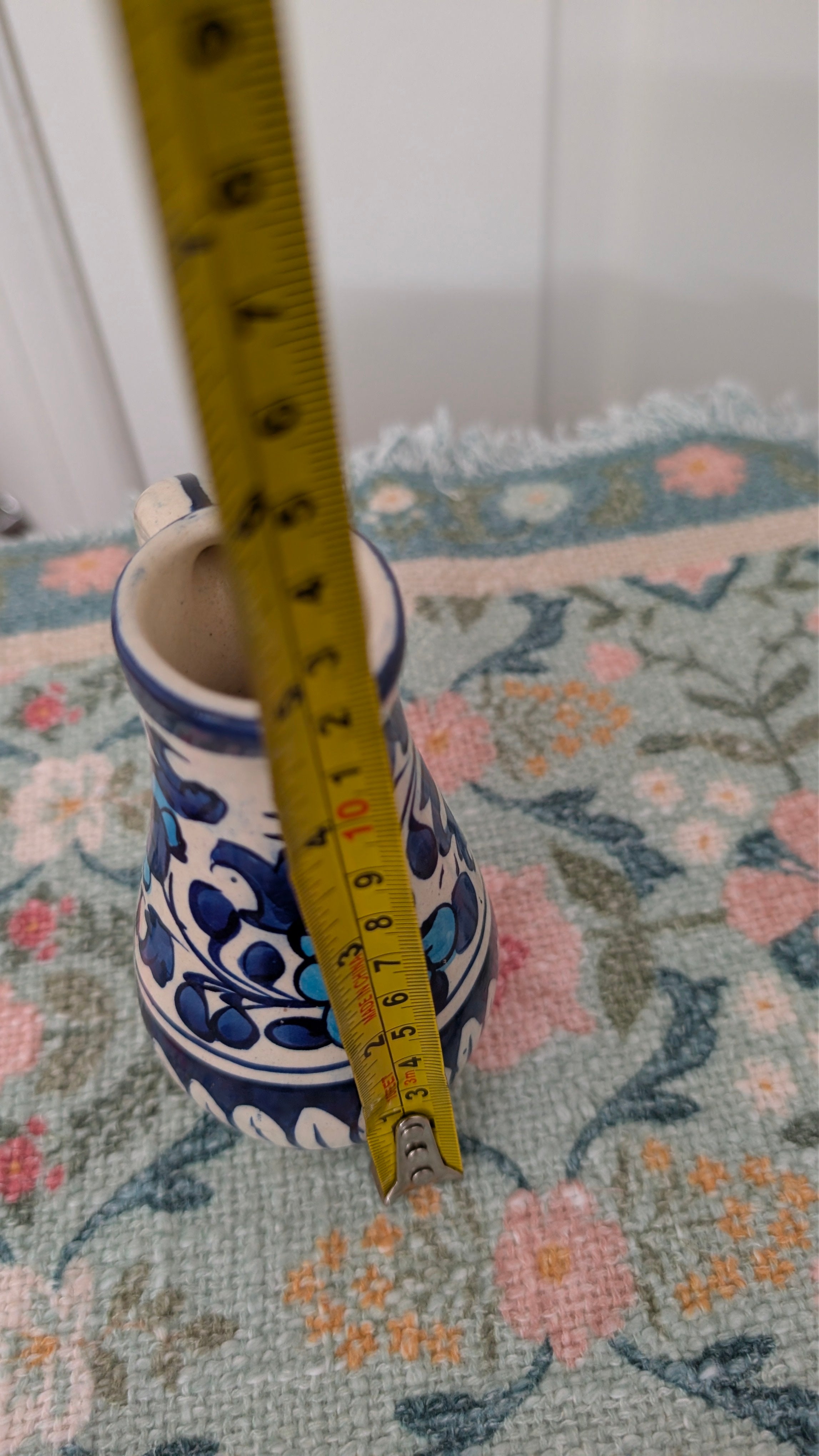 Handcrafted Multani Blue Pottery Ceramic Milk Creamer