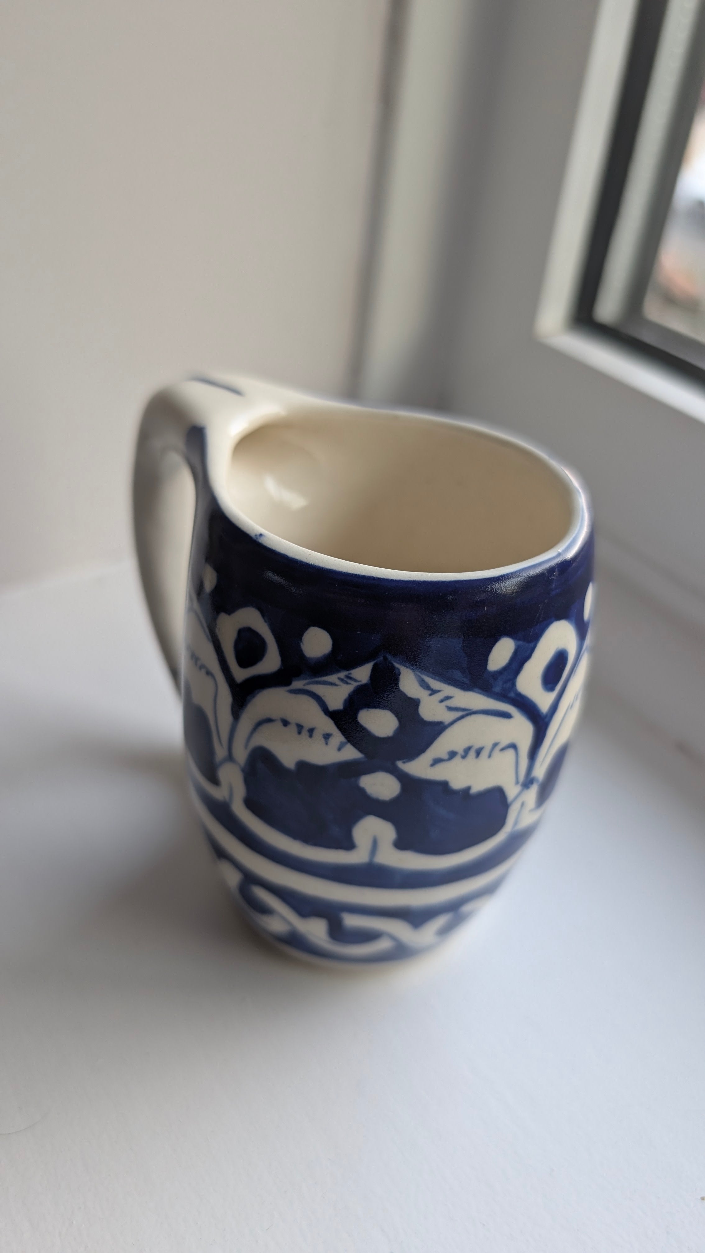 Handcrafted Multani Blue Pottery Ceramic Espresso Cup