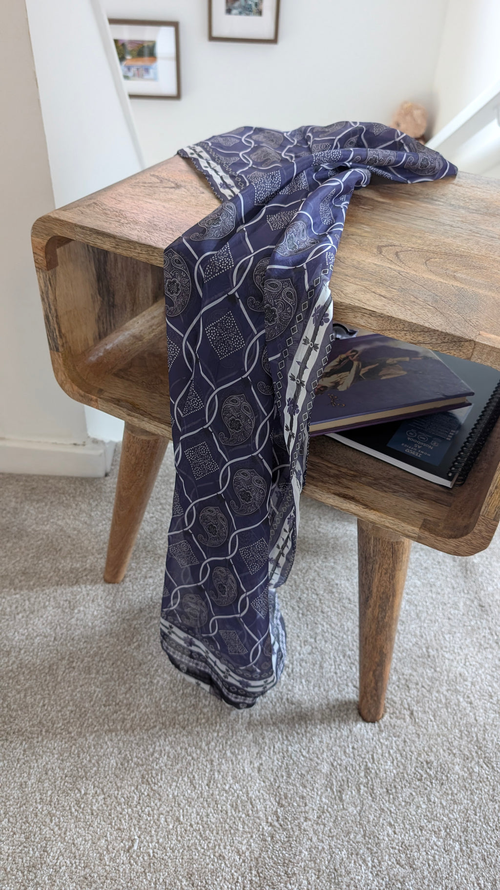 Handcrafted Sindhi Ajrak Block-Print Scarf / Shawl