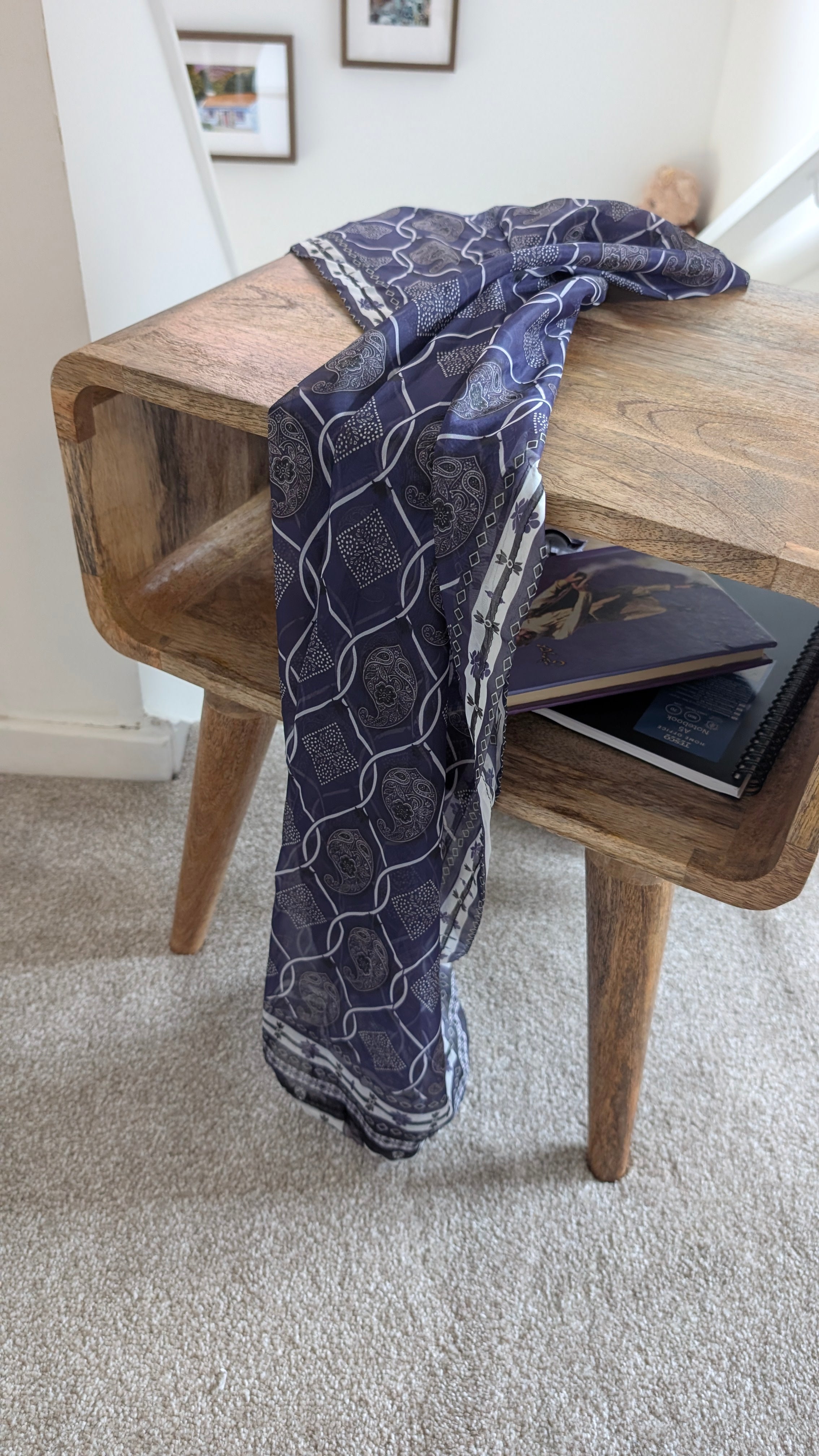 Handcrafted Sindhi Ajrak Block-Print Scarf / Shawl