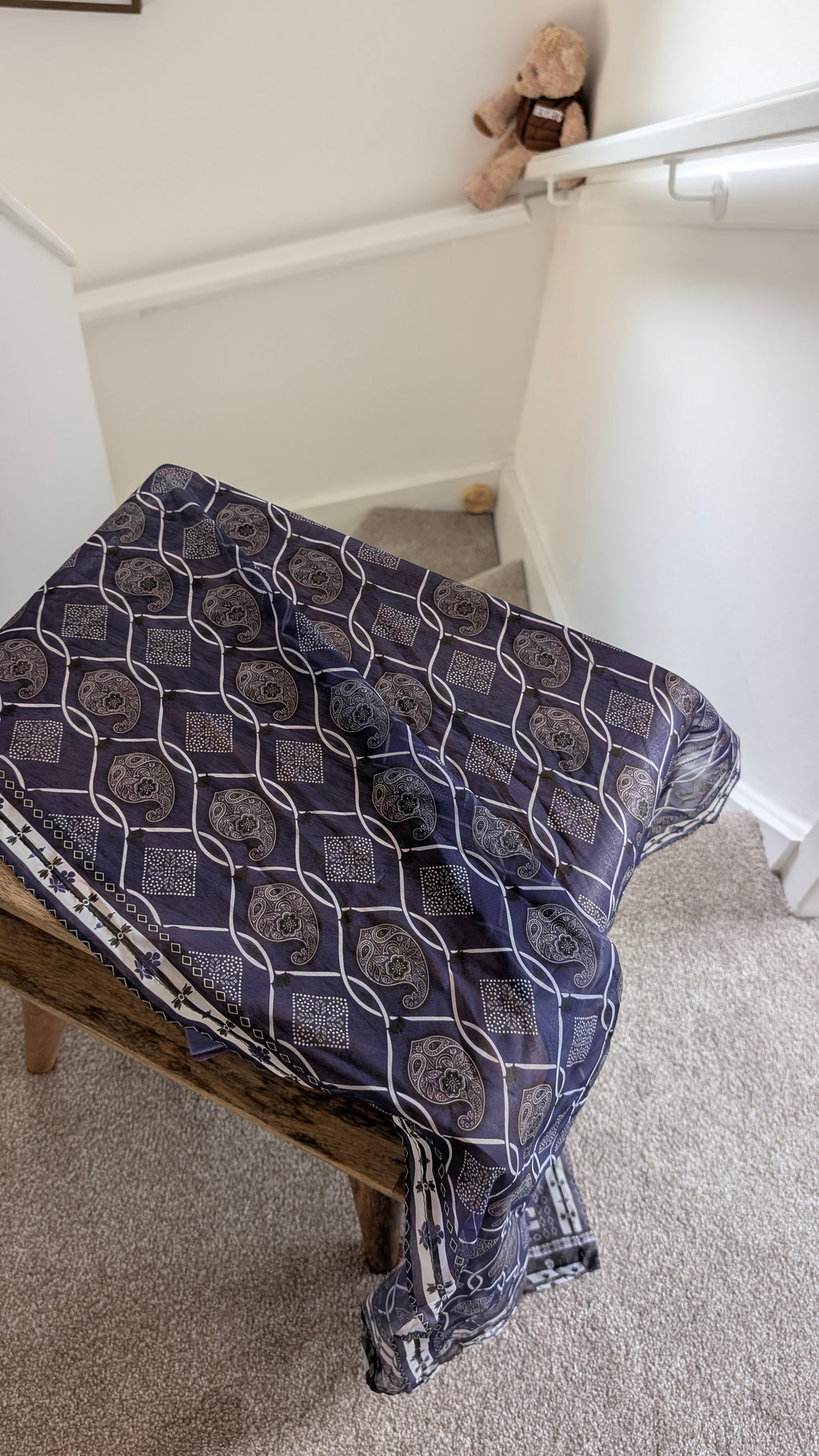 Handcrafted Sindhi Ajrak Block-Print Scarf / Shawl