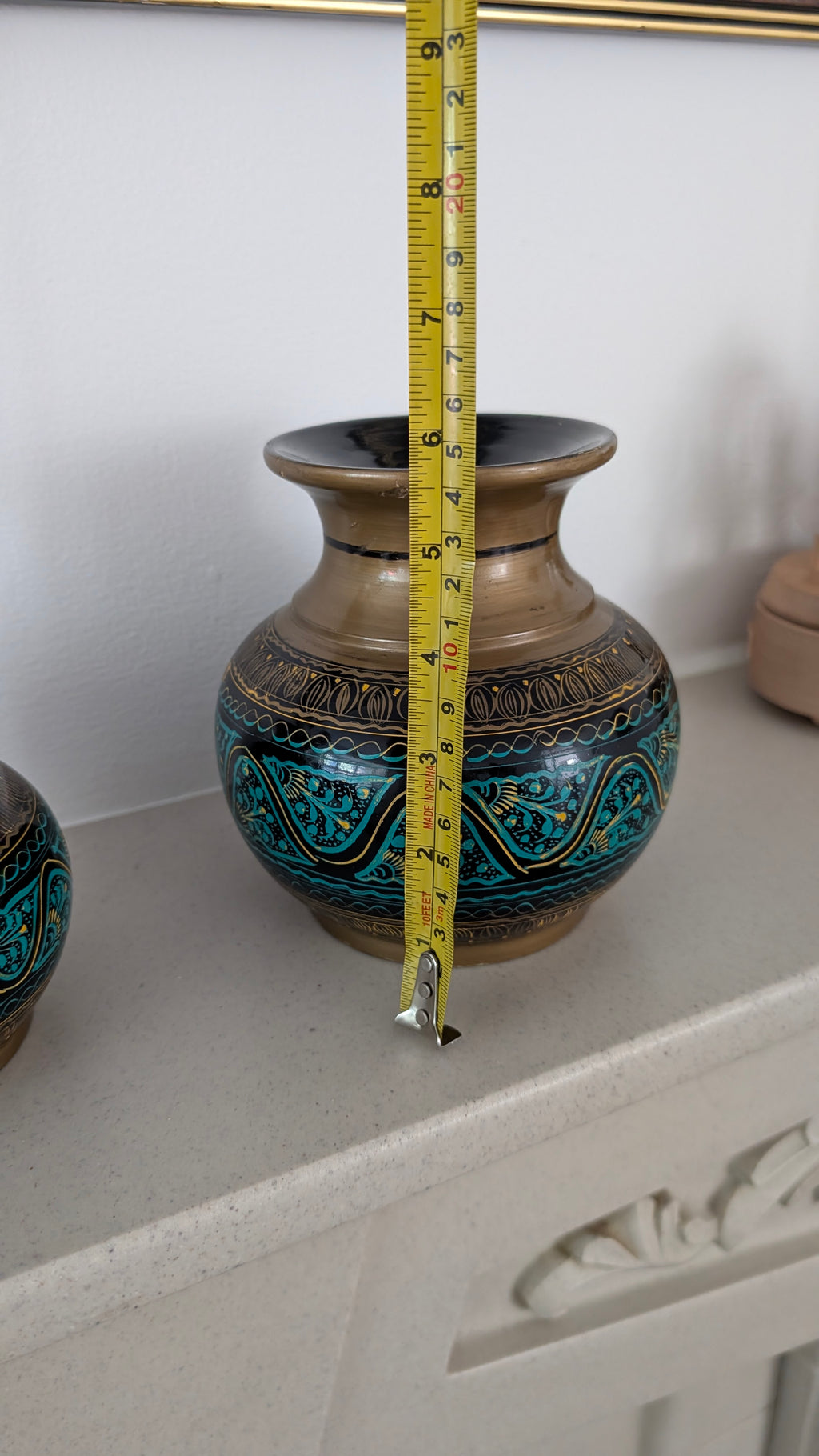 Hand-Turned Silanwali Wooden Vase Set (3-Piece) – Traditional Lacquer