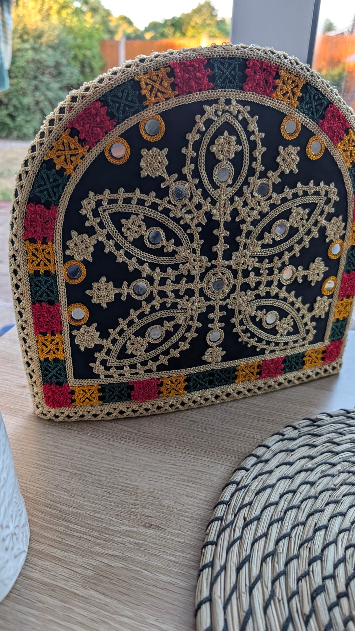 Handmade Sindhi Embroidered Tea Cosy | Traditional Teapot Cover