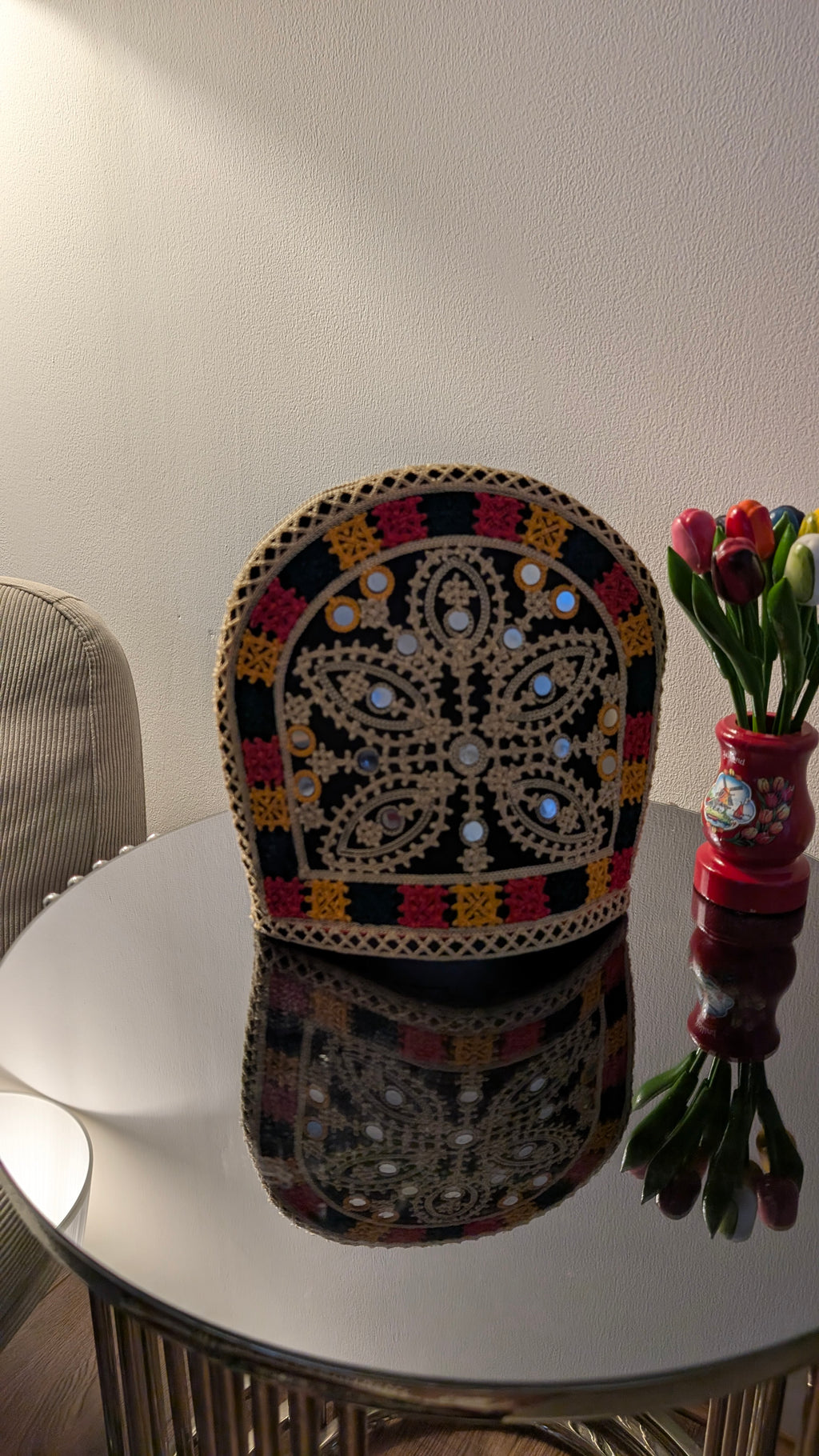Handmade Sindhi Embroidered Tea Cosy | Traditional Teapot Cover (M)