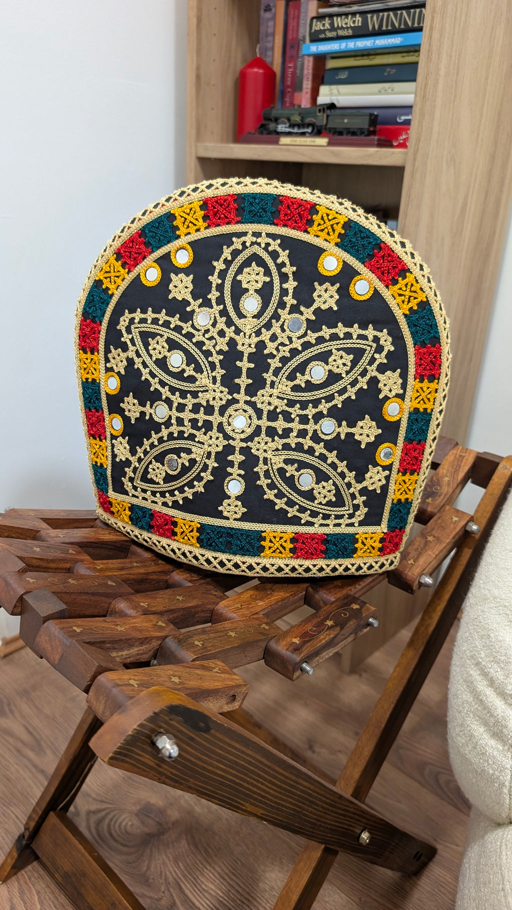 Handmade Sindhi Embroidered Tea Cosy | Traditional Teapot Cover