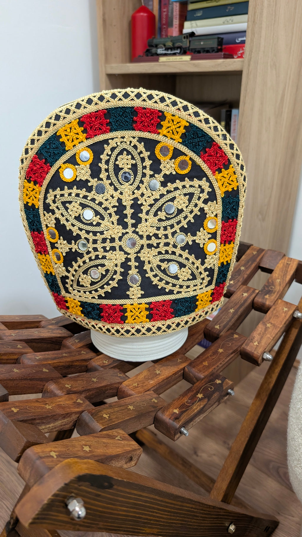 Handmade Sindhi Embroidered Tea Cosy | Traditional Teapot Cover (M)