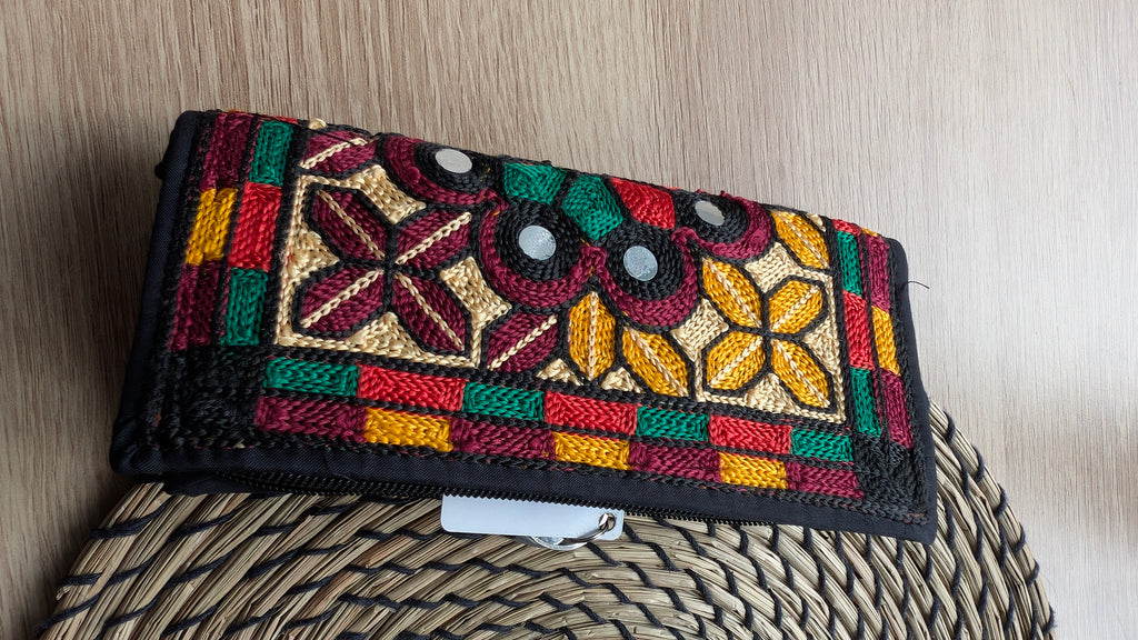 Handmade Traditional Sindhi Embroidered Clutch Bag