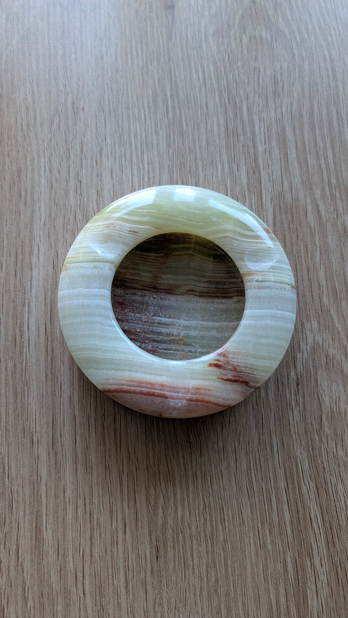 Handcrafted Onyx Stone Ashtray & Catchall Dish | 5" Natural Mineral Decor