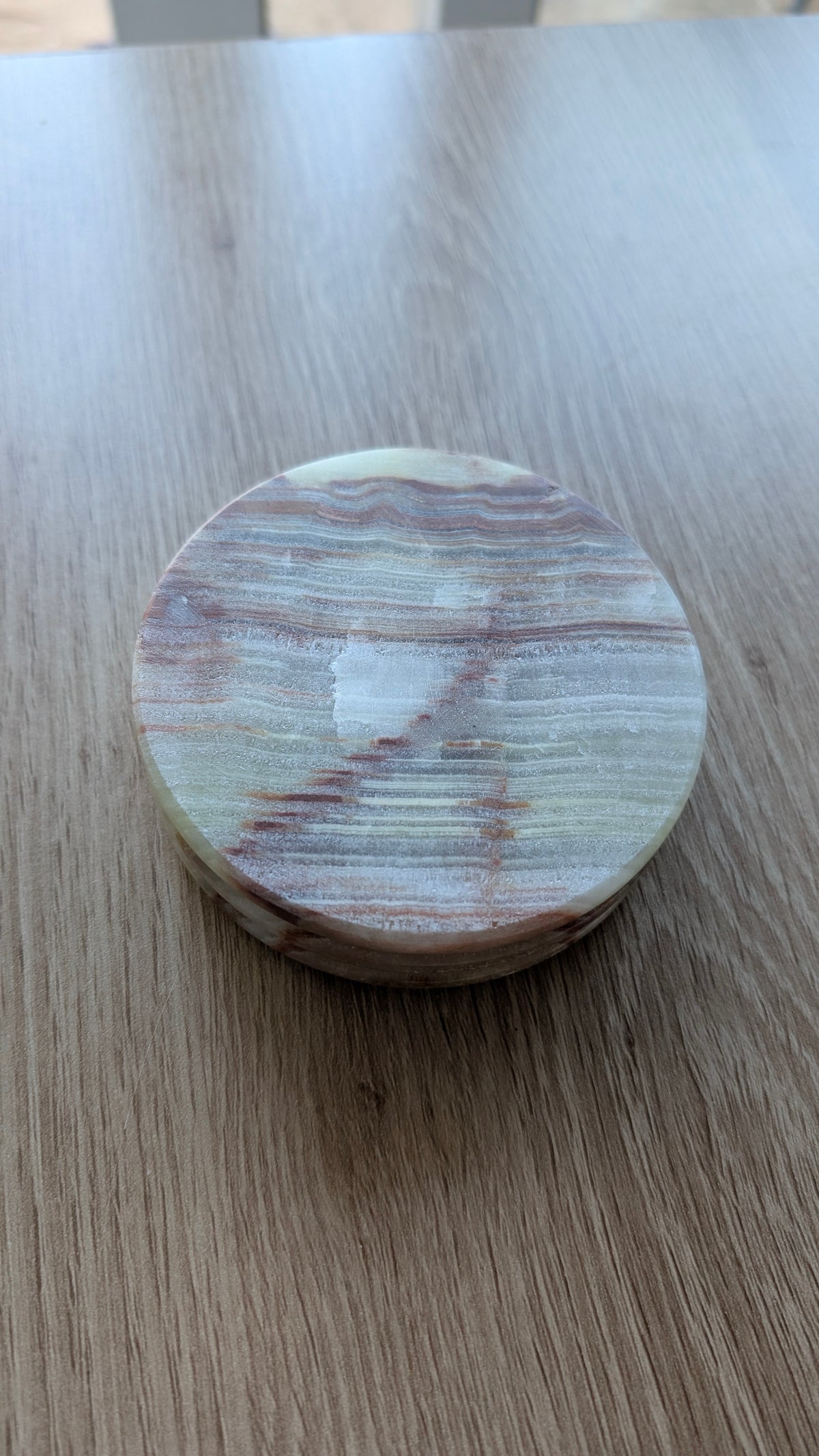 Handcrafted Onyx Stone Ashtray & Catchall Dish | 5" Natural Mineral Decor