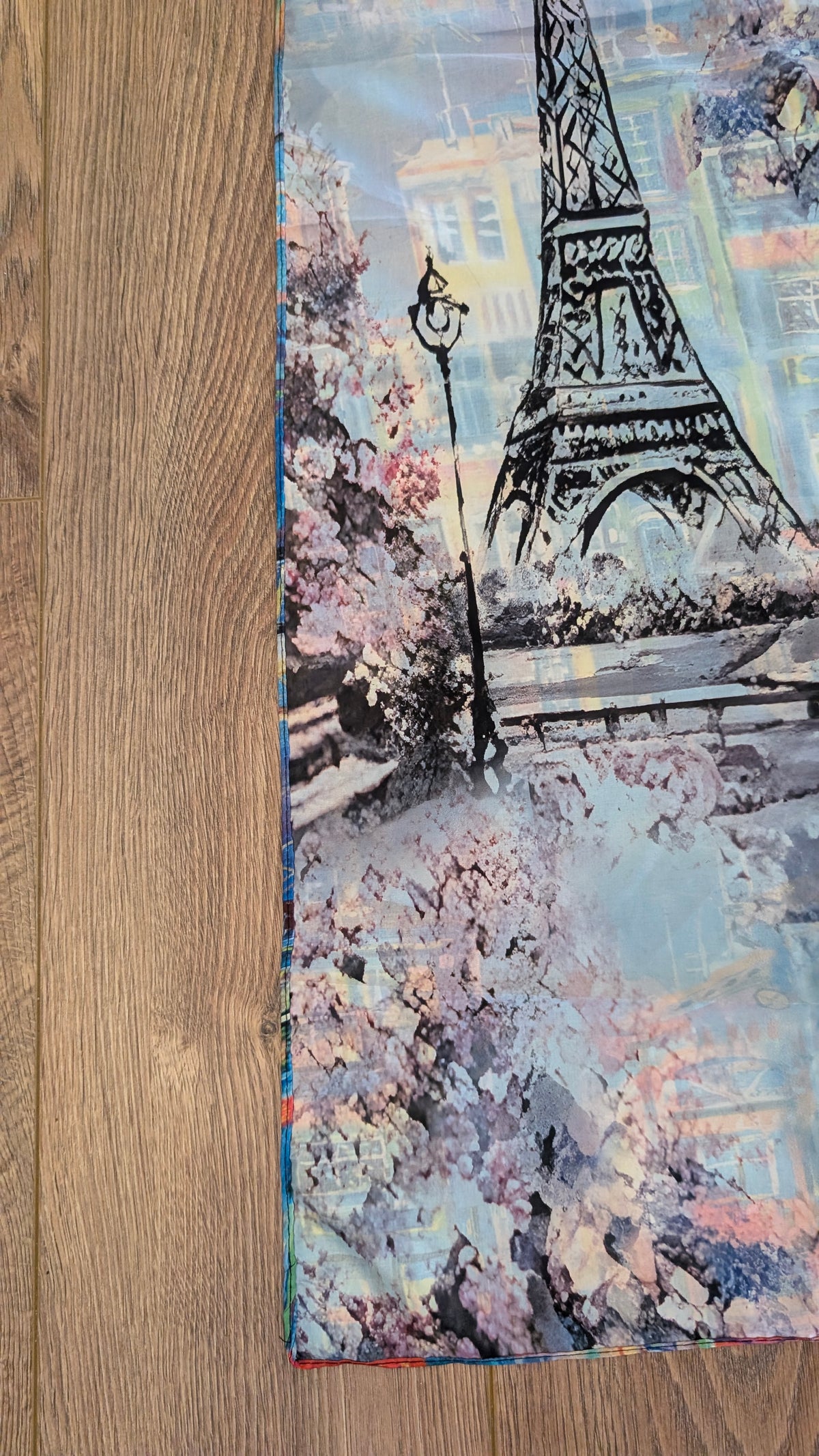 Travel Reversible Art Scarf | Traditional Screen-Printed | 55" x 120" Statement Piece
